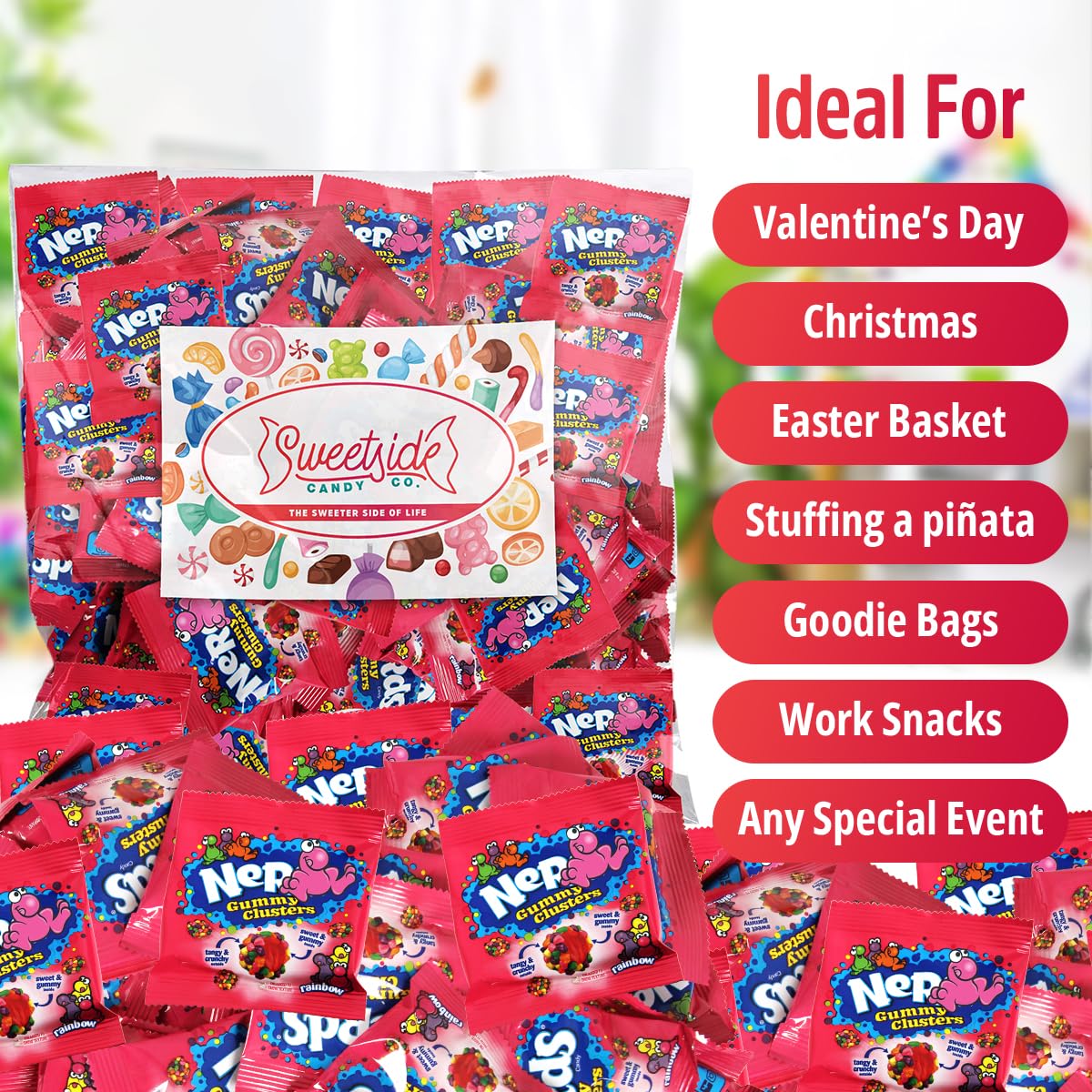 SWEETSIDE CANDY CO. Gummy clusters for movie nights and cozy evenings.
