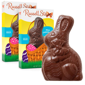 SWEETSIDE CANDY CO solid milk chocolate bunnies pack-2 for Easter baskets