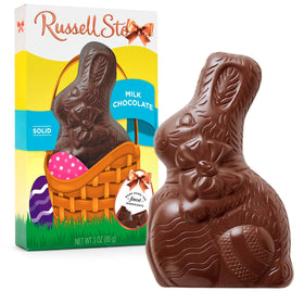 SWEETSIDE CANDY CO solid milk chocolate bunny ideal for Easter baskets and gifting.