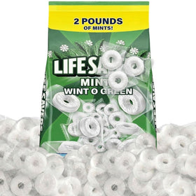 SWEETSIDE CANDY CO Wint O Green hard candy 2lb bulk pack offers refreshing wintergreen flavor for sharing.