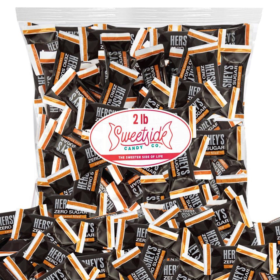 SWEETSIDE CANDY CO Zero Sugar Caramel-Filled Chocolate Pack ideal for sharing and on-hand indulgence.