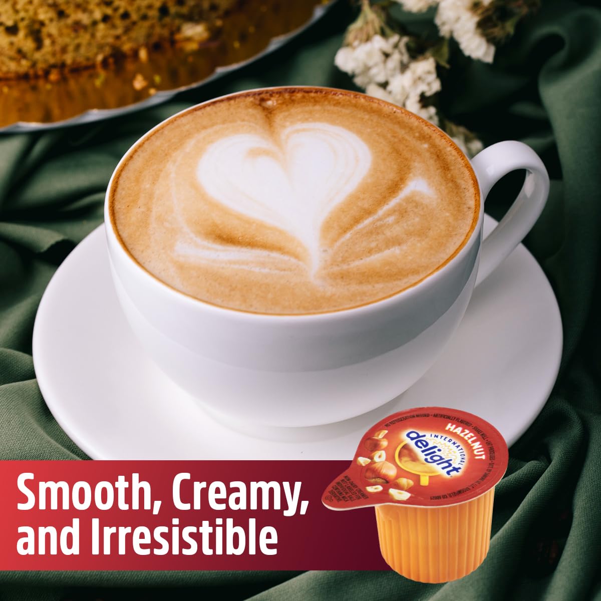 Office coffee station with SWEETSIDE Delight creamer cups for busy days.