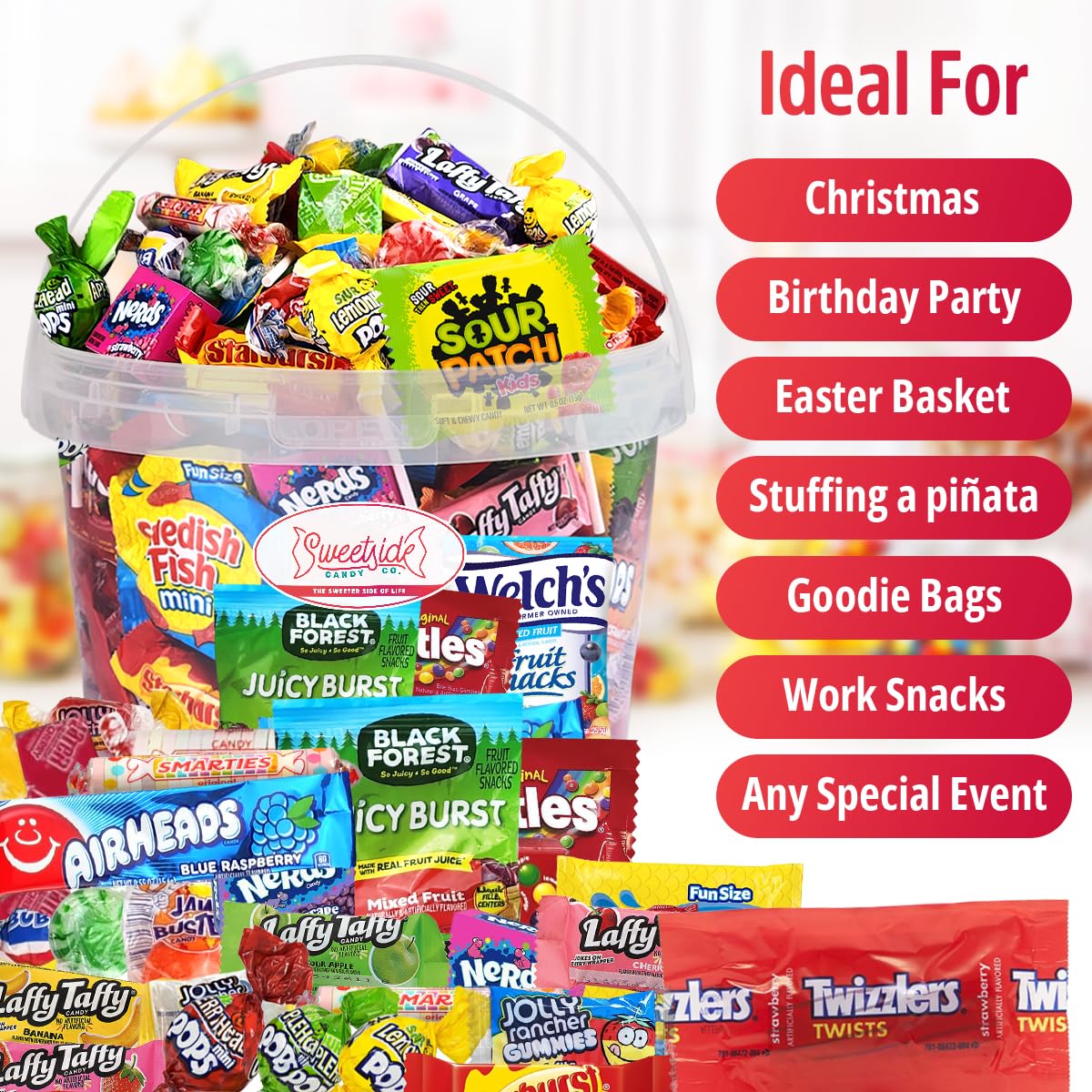 SWEETSIDE CANDY CO. gift packaging idea for Easter baskets and care packages.
