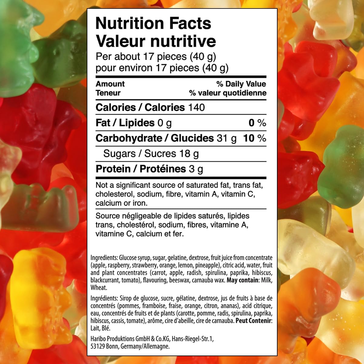 SWEETSIDE Goldbears bulk candy display at events