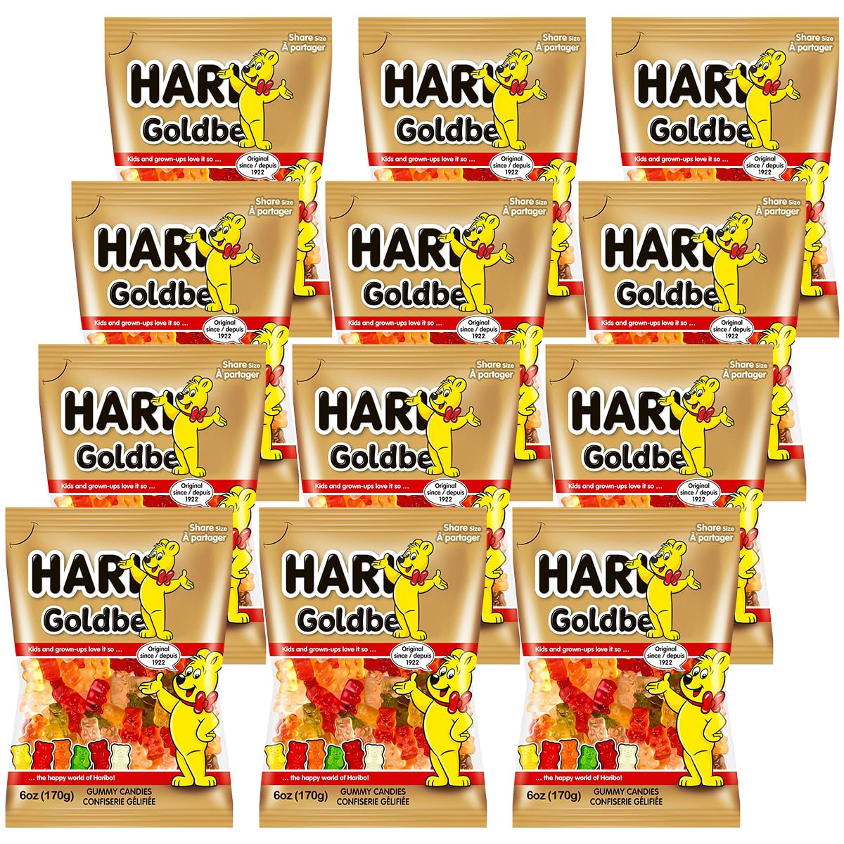 SWEETSIDE Goldbears gummy bears pineapple bag for kid-friendly snacking