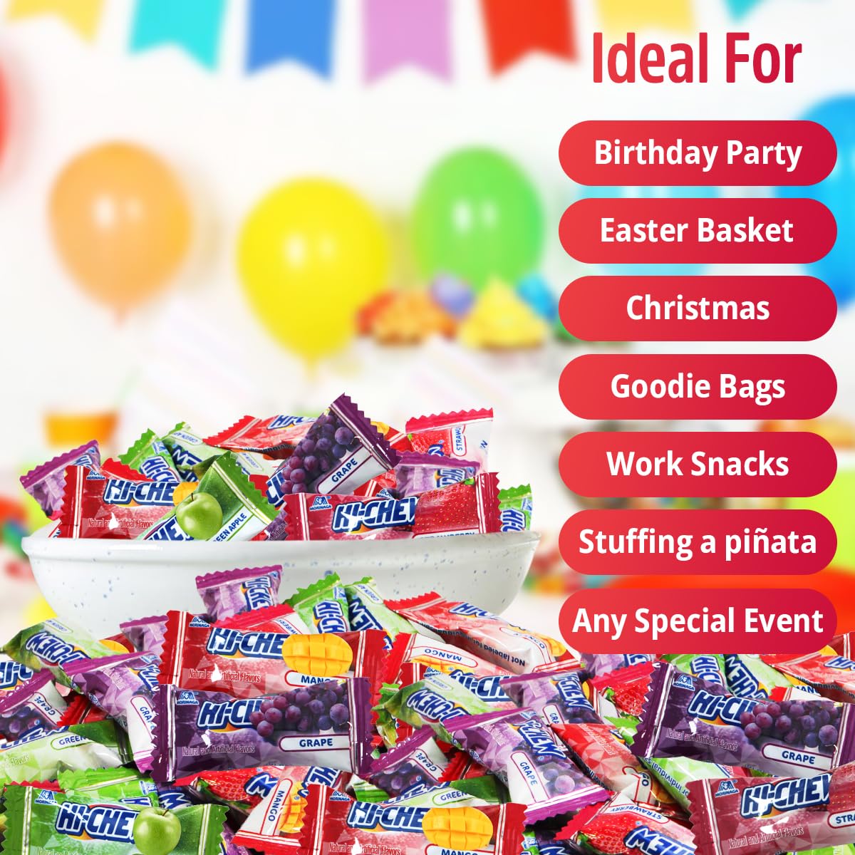 Sweetside Hi-Chew party display for desserts and sharing.