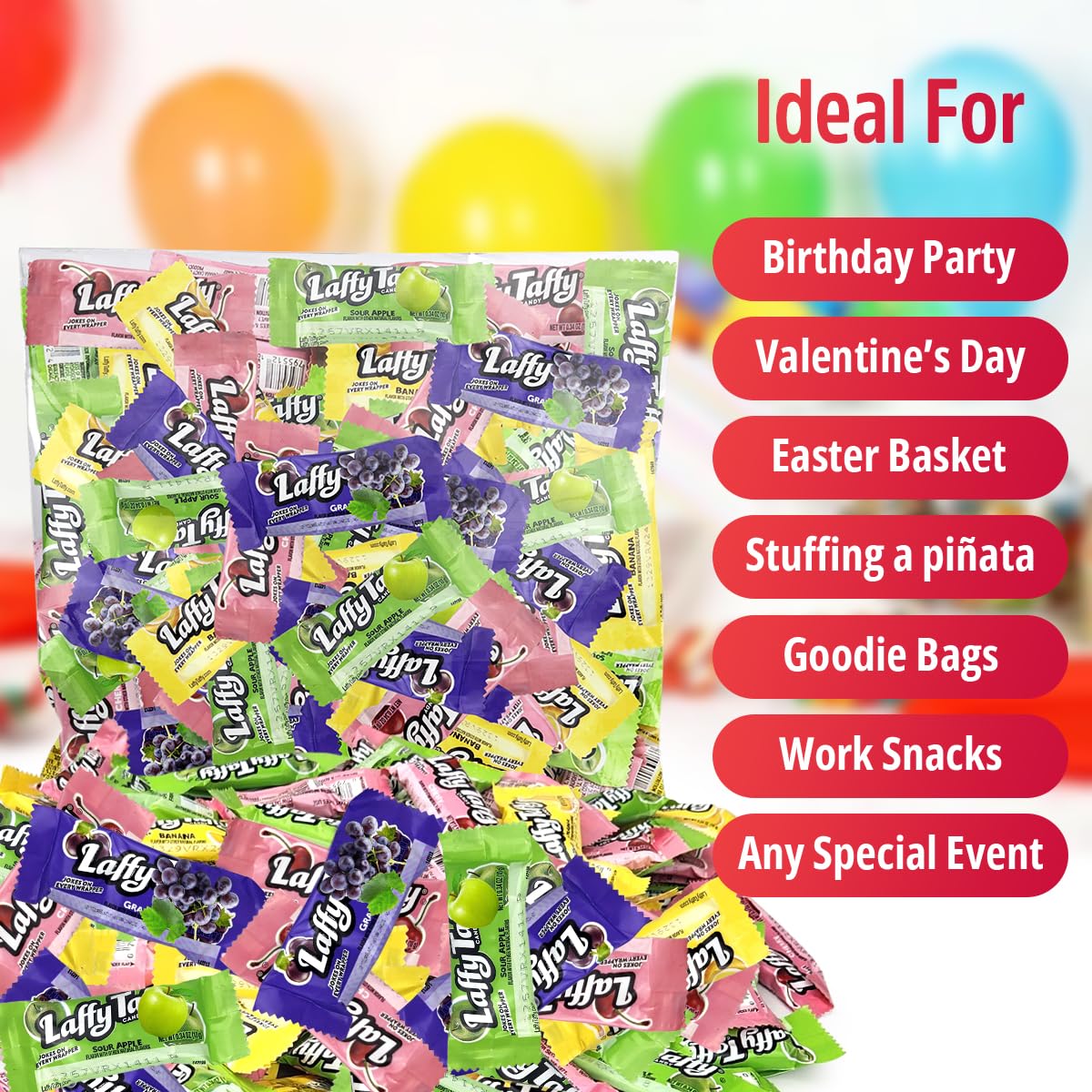 SWEETSIDE Laffy Taffy care-package item: great for dorm or overseas deliveries.