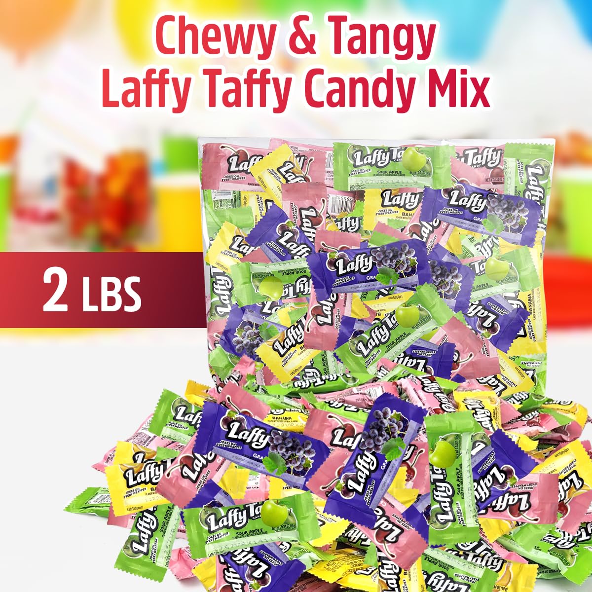 SWEETSIDE Laffy Taffy grape bulk wrap: vibrant grape flavor for quick treats.