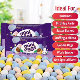 SWEETSIDE Mini Eggs in Easter basket display with festive charm