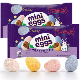 SWEETSIDE Mini Eggs Milk Chocolate 2-pack displayed for sharing at gatherings
