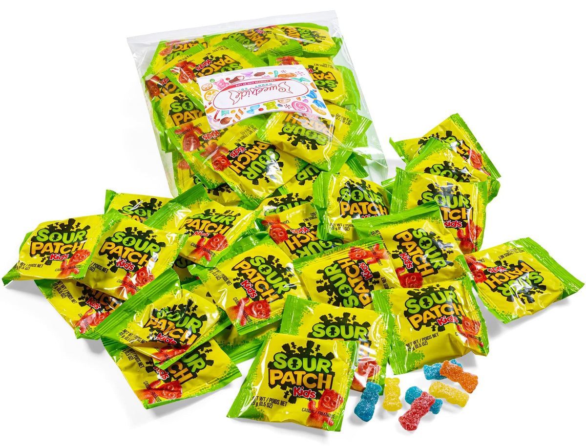 SWEETSIDE CANDY CO SourPatch Kids mini packs ideal for sharing at events.