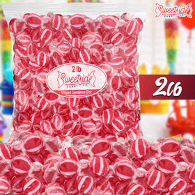 SWEETSIDE Striped Cinnamon Discs bag back emphasizes freshness for on-the-go snacking.
