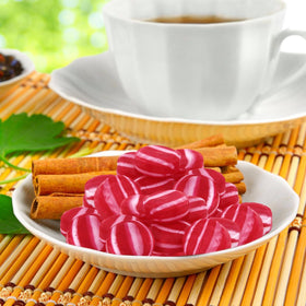 SWEETSIDE Striped Cinnamon Discs individually wrapped offer portable, mess-free sharing.