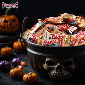SWEETSIDE Twix 2lb bulk display, ready for party treats.