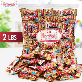 SWEETSIDE Twix bulk-pack front label, convenient party candy.