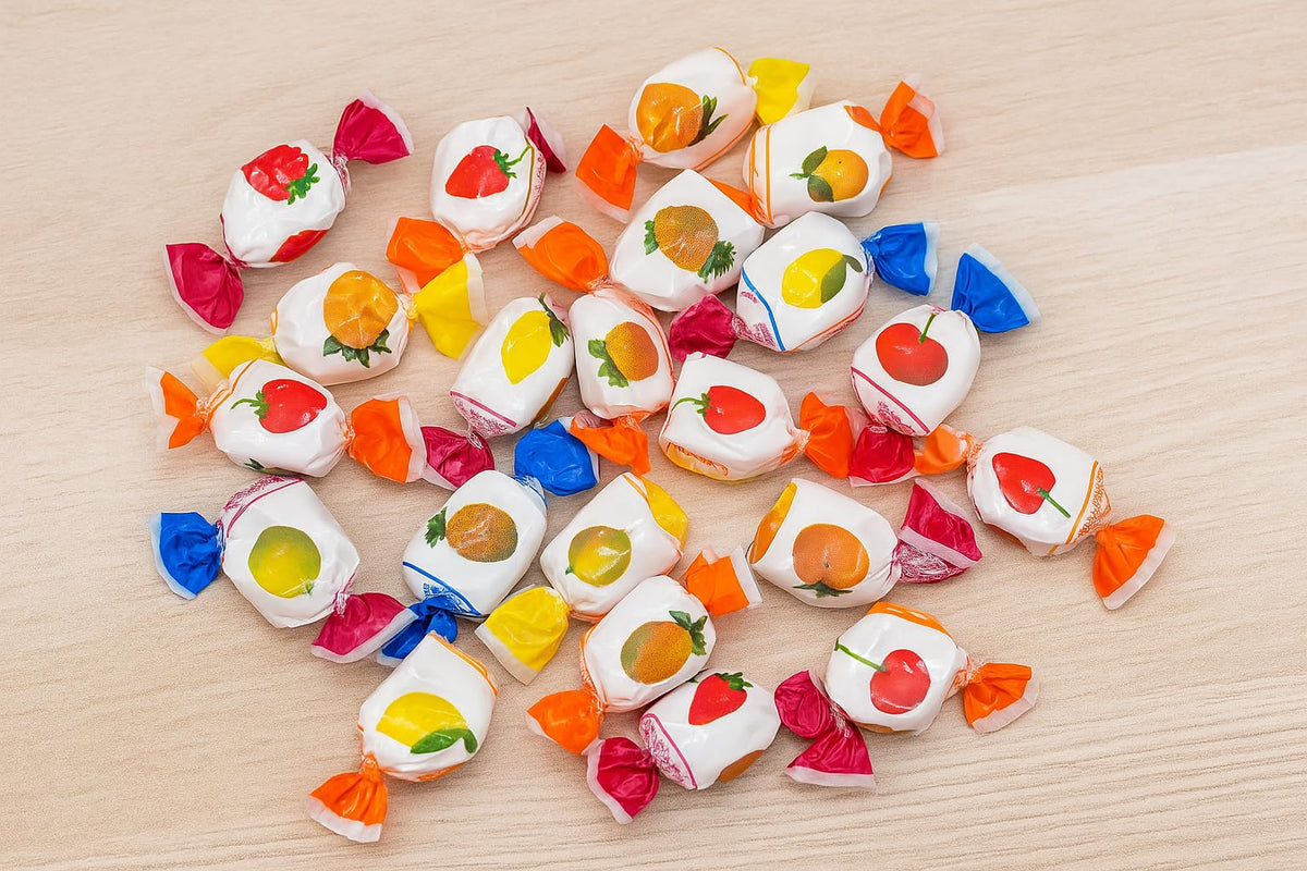 Sweetsome bright color mix adds festive charm to shelves and candy bowls.