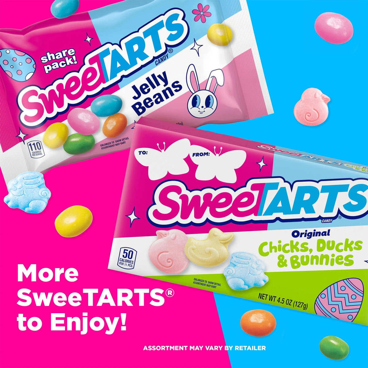 SweeTARTS lemon flavor animals brighten spring treats and egg hunts.