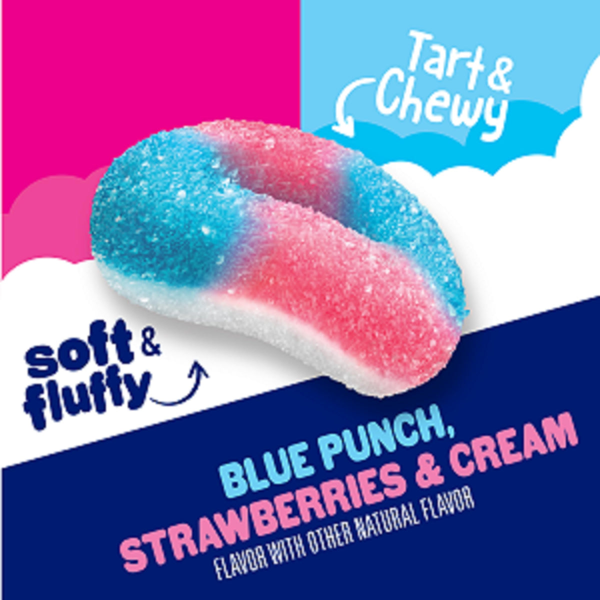 SweeTARTS Halos soft fluffy bottom detail for a gentle bite