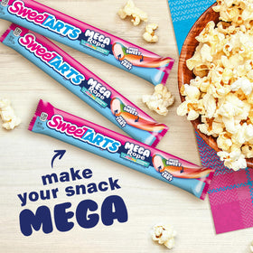 SweeTARTS Mega Rope on-the-go snack ready for travel.
