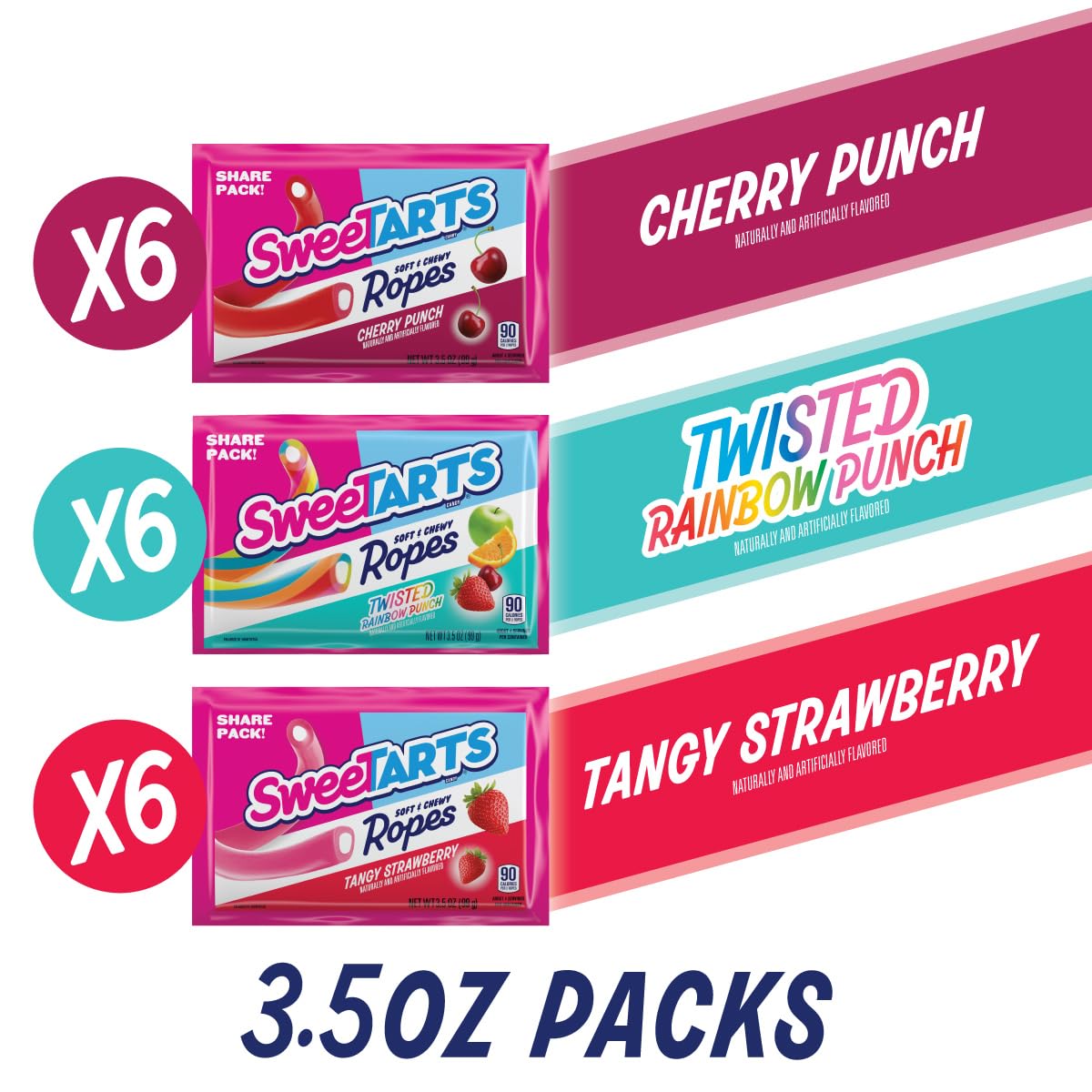 SweeTARTS Ropes Cherry Punch rope close-up highlighting chewy cherry flavor