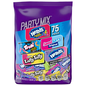 SweeTARTS Variety Party Mix bag with 75 wrapped candies for easy sharing.