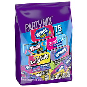 SweeTARTS Variety Party Mix with Nerds grape and strawberry for tangy flavor.