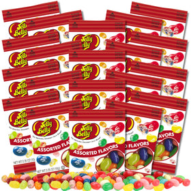 Sweetzo 20 mini packs front view showing assorted flavors for party favors