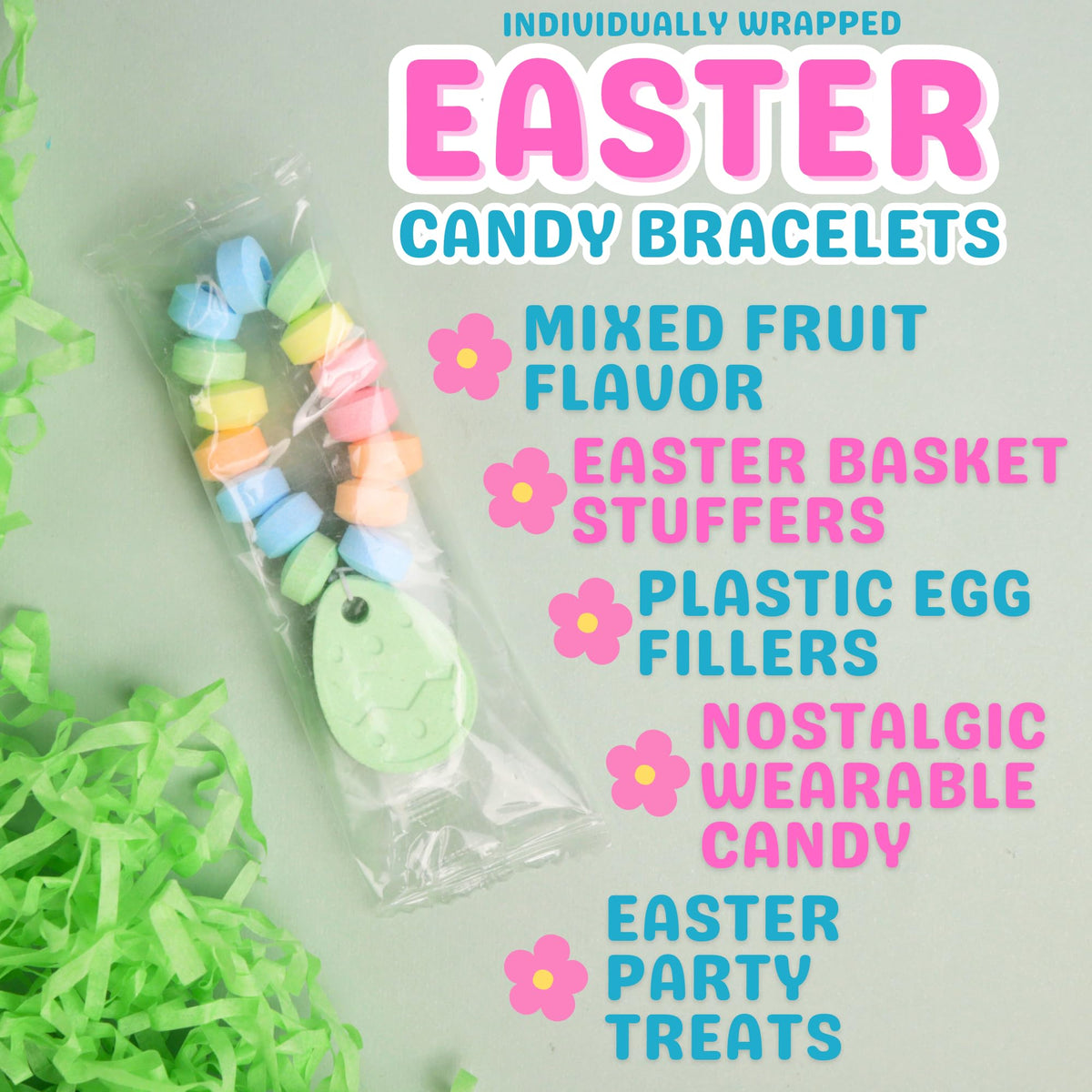 Sweetzo bracelets inside Easter eggs ready for egg hunt surprises