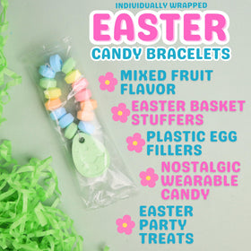 Sweetzo bracelets inside Easter eggs ready for egg hunt surprises