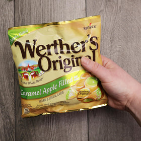 Sweetzo caramel-apple filled hard candies, perfect as party favors