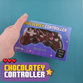 Sweetzo chocolatey game controller button details, realistic design for collectors.