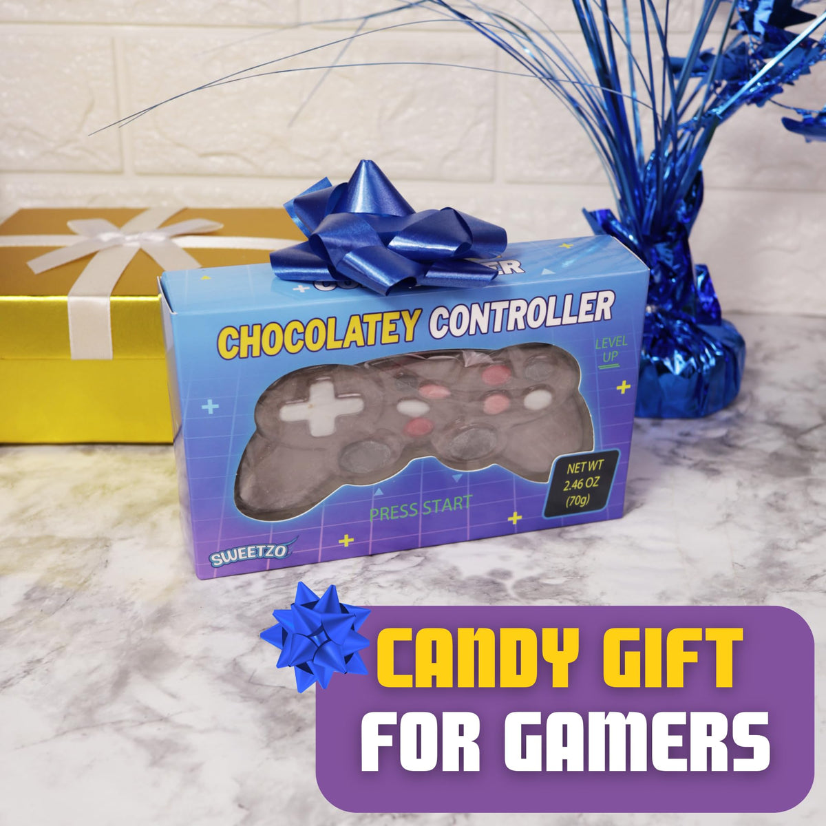 Sweetzo chocolatey game controller pack 2, perfect shareable gift for friends.
