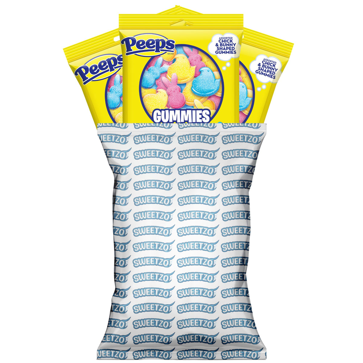 Sweetzo Peeps Gummies colorful table setting inspires festive desserts and sharing.