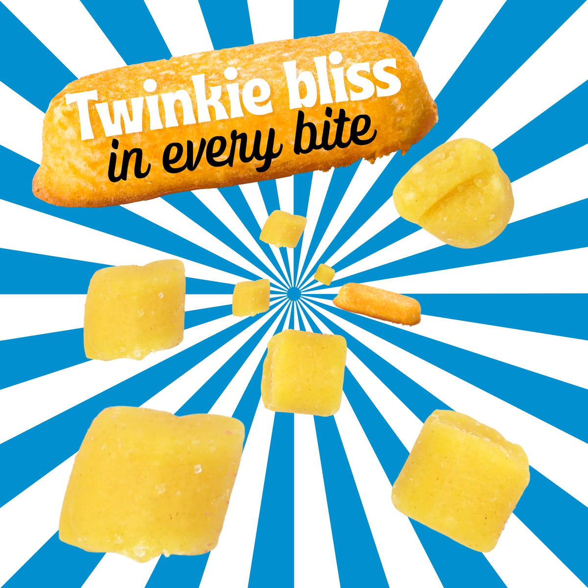 Sweetzo bites sprinkled over ice cream for dessert topping.