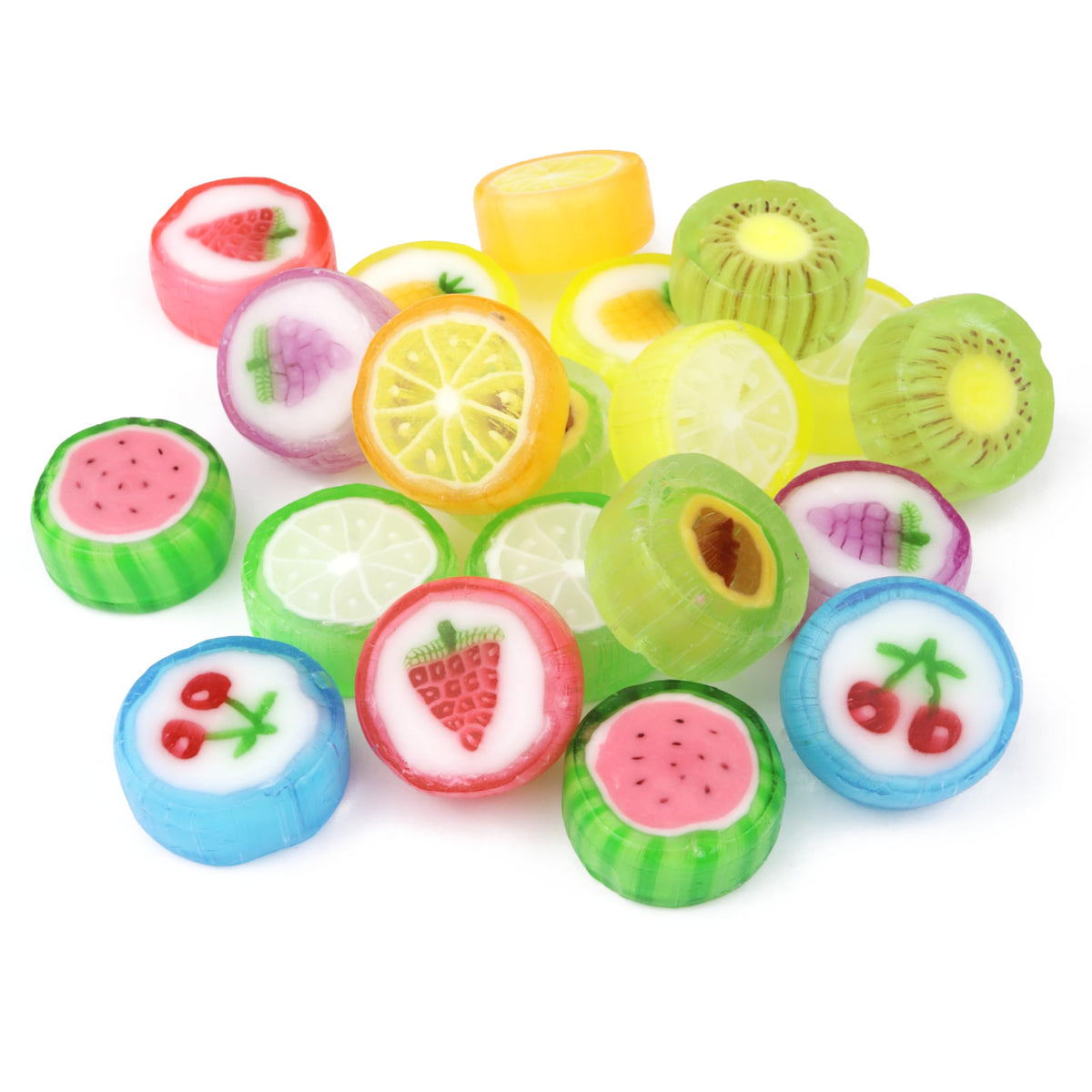 Sweetzo fruit slice candy packaging setup for display and gifting