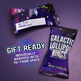 Sweetzo Galactic Lollipop Ring astronaut design adds whimsy for space-themed party favors.