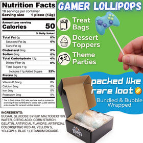 Sweetzo Gamer Lollipops headphone shape, great for dessert toppers.