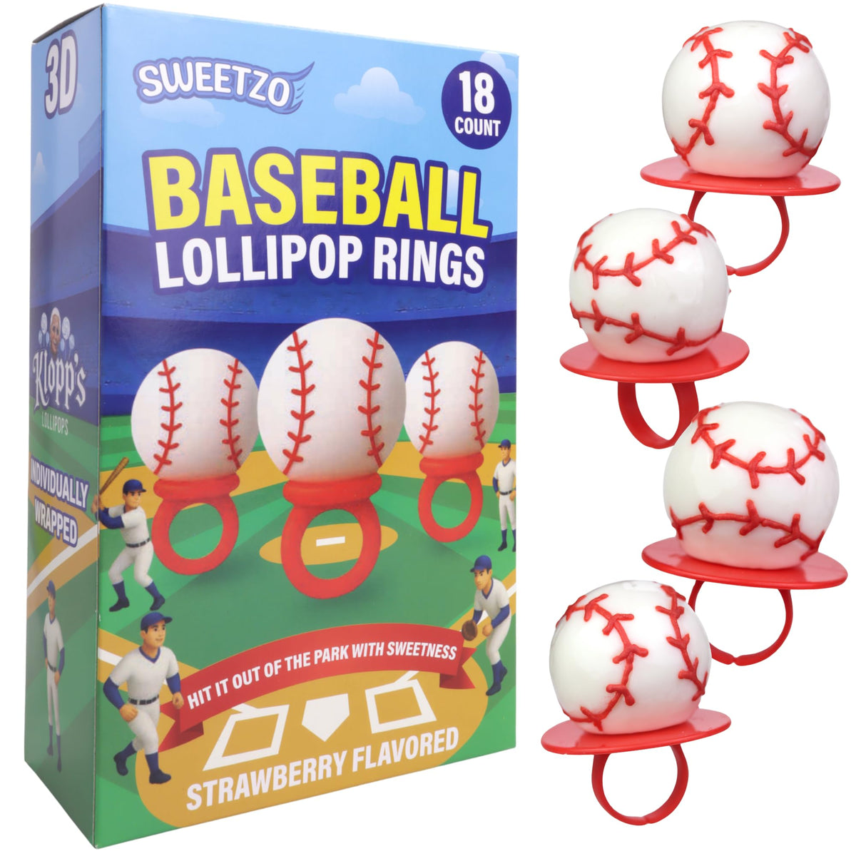 Sweetzo goodie bag fillers for baseball parties and celebrations