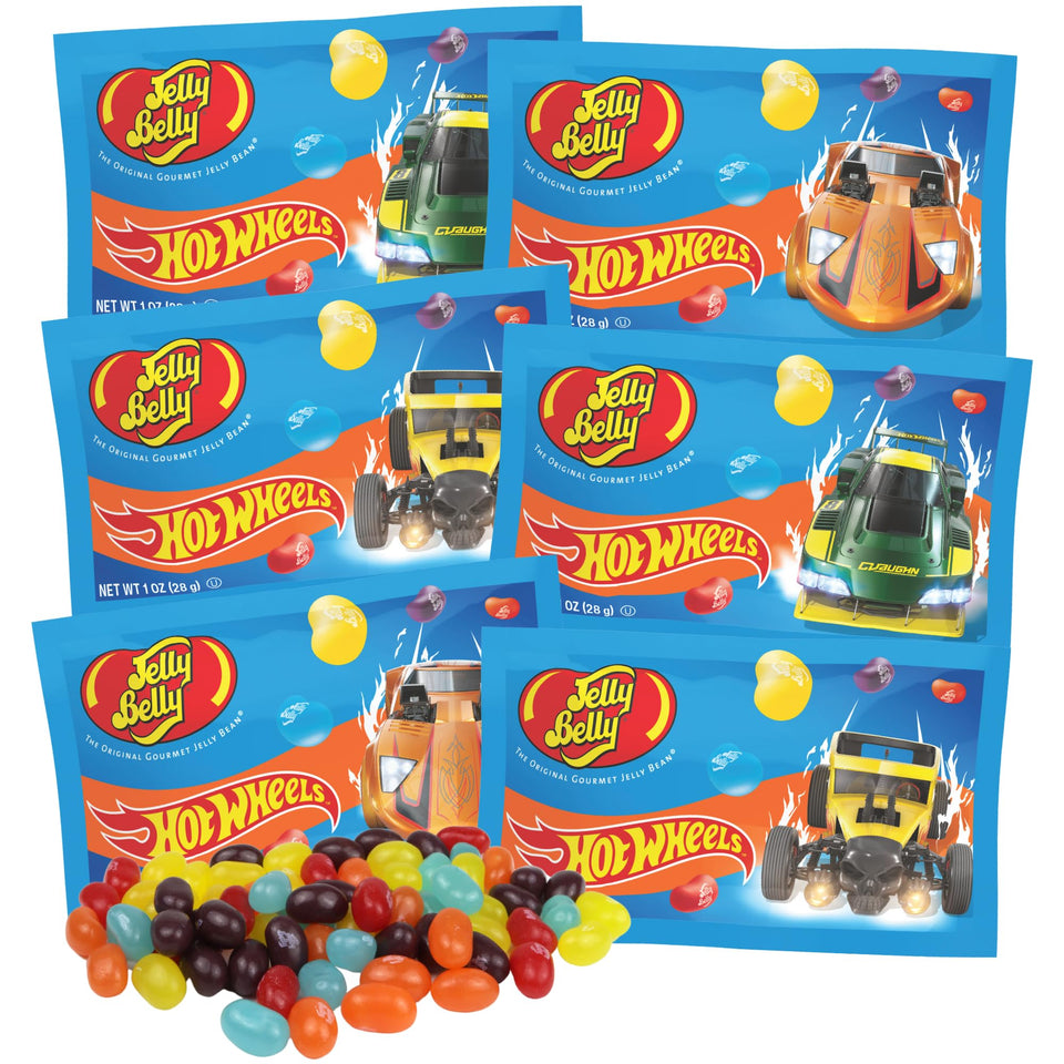 Sweetzo Hot Rod jelly beans in bright packaging, ideal for Easter baskets.
