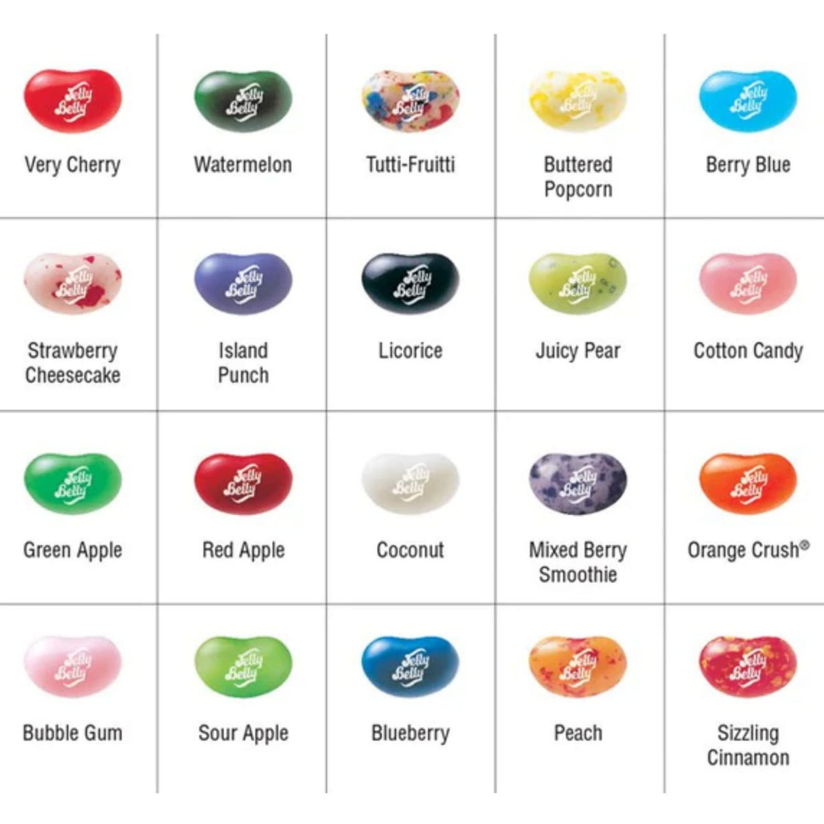 Sweetzo jelly beans variety close-up emphasizing vibrant flavors and freshness