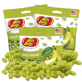 Sweetzo Juicy Pear jelly beans with a glossy shell delivering bright pear flavor.