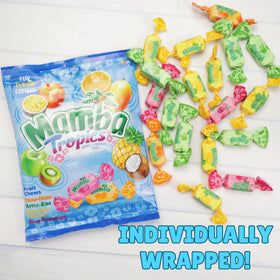 Sweetzo Mamba Fruit Chews Individually wrapped pieces ready for sharing