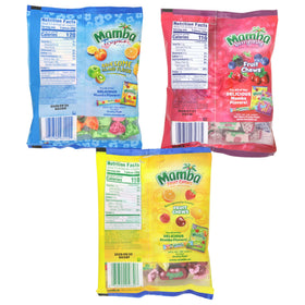 Sweetzo Mamba Fruit Chews Variety Pack back view showing packaging for gifting