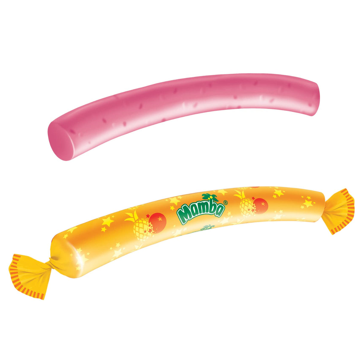 Sweetzo Mamba Fruit Sticks two-bag pack, great for sharing with friends.
