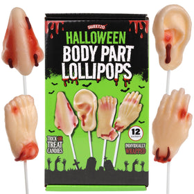Sweetzo nose-shaped lollipop adds playful fright to candy bowls.