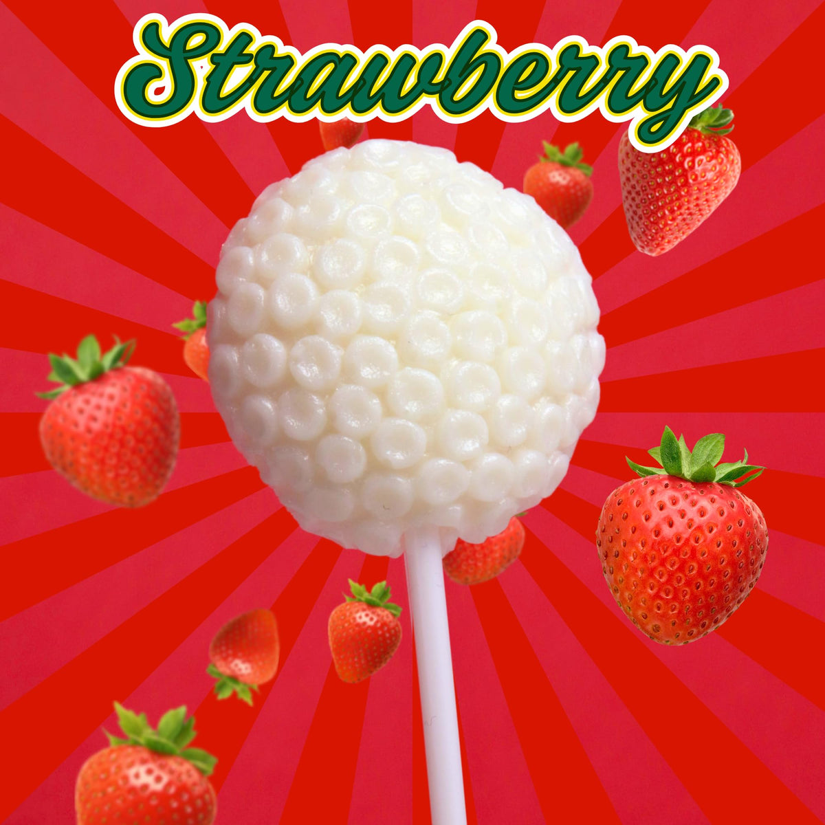 Sweetzo party-favor table display featuring golf ball lollipops