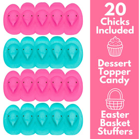 Sweetzo Peeps Chicks cupcakes toppers add playful color to desserts