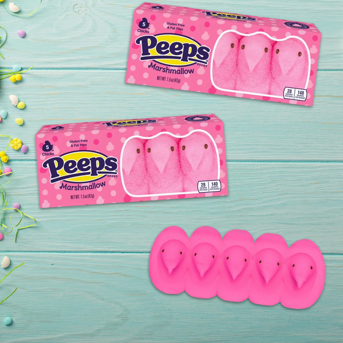 Sweetzo Peeps Chicks gender reveal table toppers add whimsy to celebrations