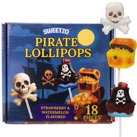 Sweetzo pirate lollipops 18-count value pack for gatherings