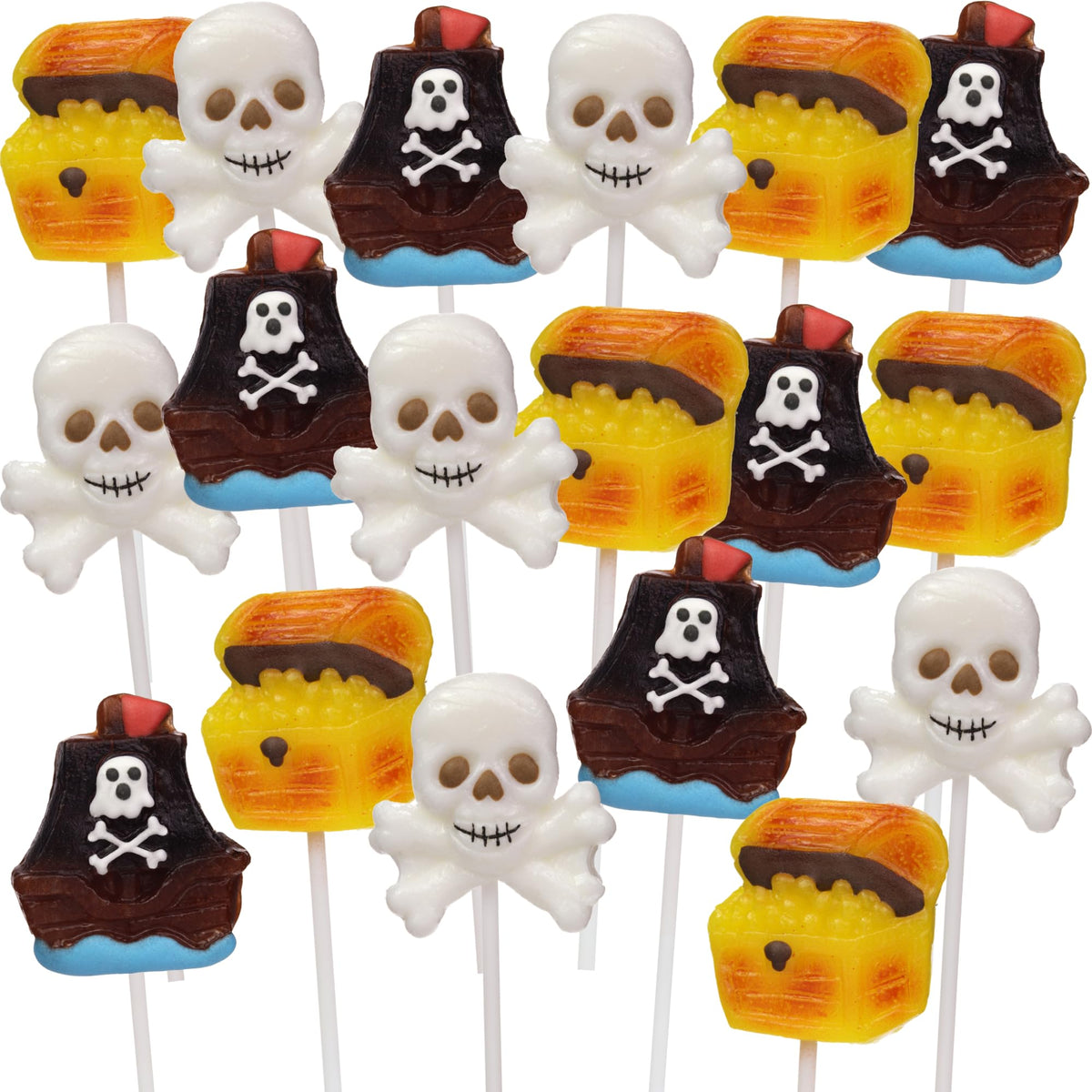 Sweetzo pirate lollipops ideal for party bags and favors